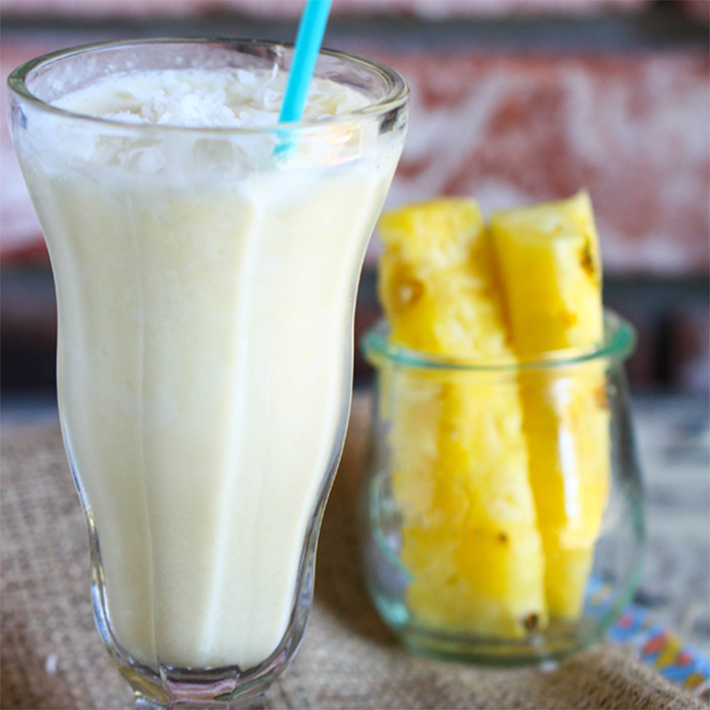 Pineapple Coconut Smoothie for breakfast