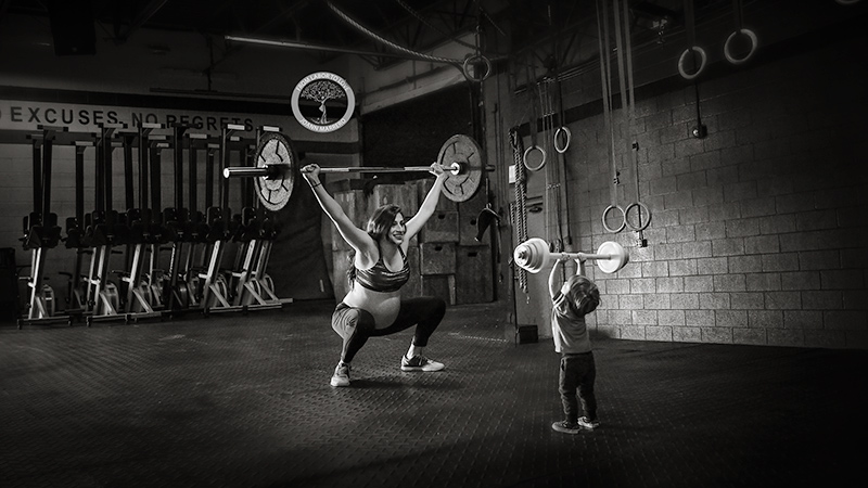 CrossFit Workout by Pregnant Mom